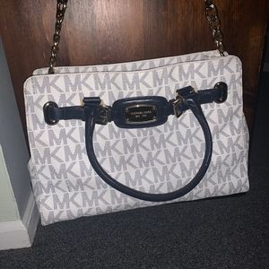 Michael Kors Navy & White Tote